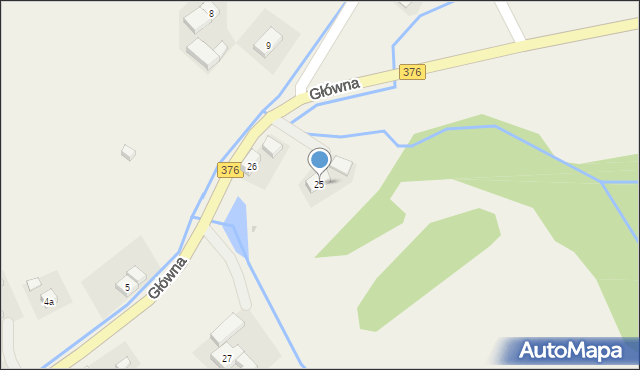 Jabłów, Główna, 25, mapa Jabłów