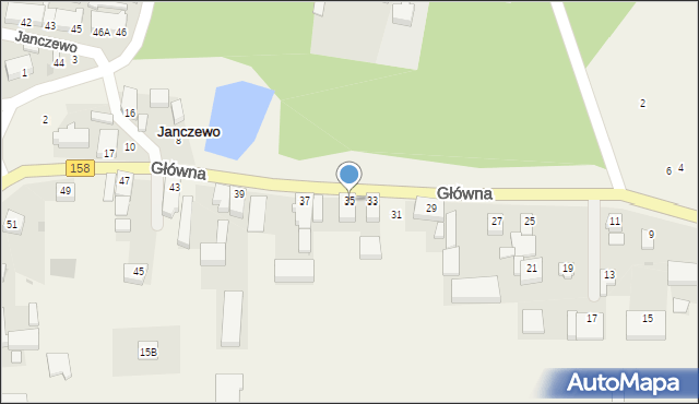 Janczewo, Główna, 35, mapa Janczewo