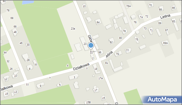 Jaroszowa Wola, Główna, 21, mapa Jaroszowa Wola