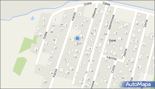 Jasienica, Główna, 10, mapa Jasienica