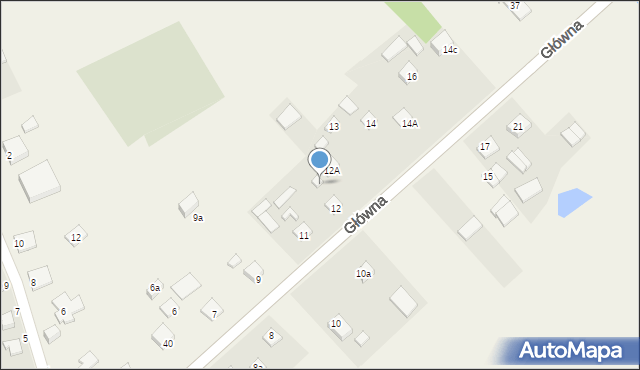 Jawornica, Główna, 12b, mapa Jawornica