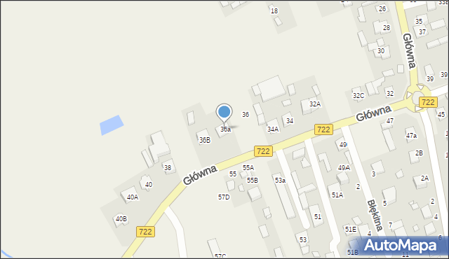 Jazgarzew, Główna, 36a, mapa Jazgarzew