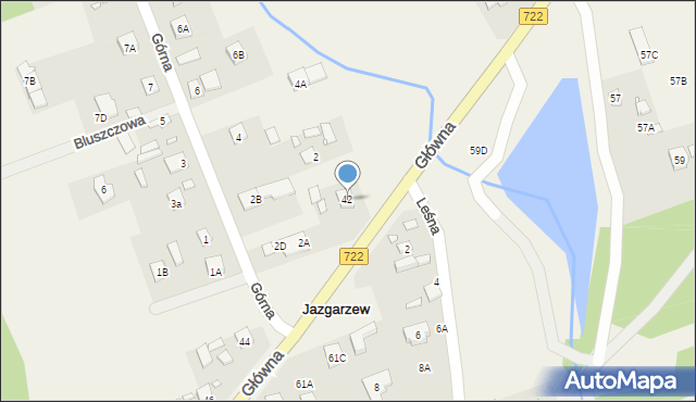 Jazgarzew, Główna, 42, mapa Jazgarzew