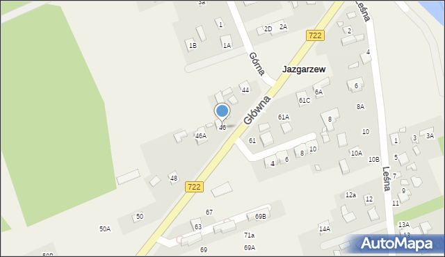 Jazgarzew, Główna, 46, mapa Jazgarzew