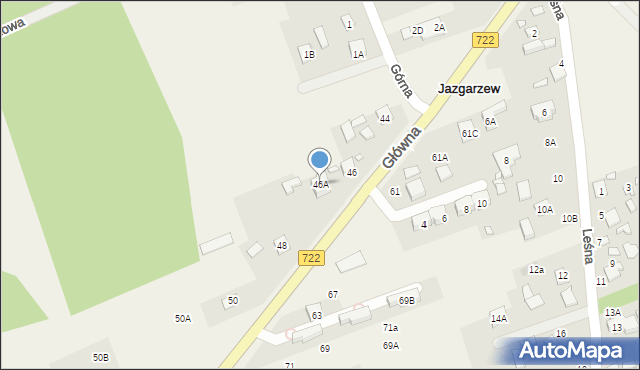 Jazgarzew, Główna, 46A, mapa Jazgarzew