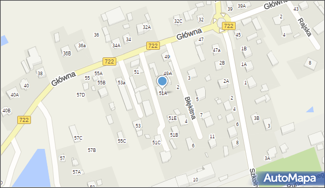 Jazgarzew, Główna, 51A, mapa Jazgarzew