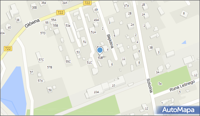 Jazgarzew, Główna, 51B, mapa Jazgarzew