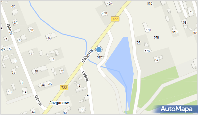 Jazgarzew, Główna, 59D, mapa Jazgarzew