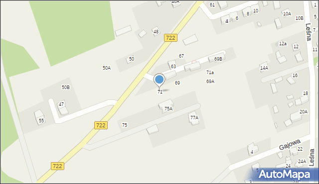 Jazgarzew, Główna, 71, mapa Jazgarzew