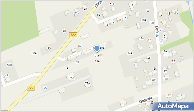 Jazgarzew, Główna, 71a, mapa Jazgarzew