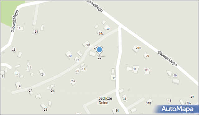 Jedlicze, Głowackiego Bartosza, 21, mapa Jedlicze