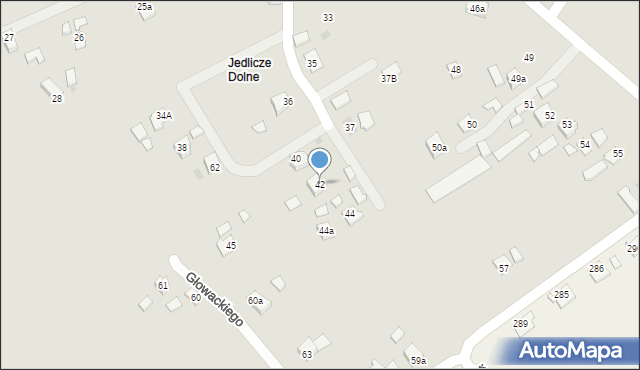 Jedlicze, Głowackiego Bartosza, 42, mapa Jedlicze