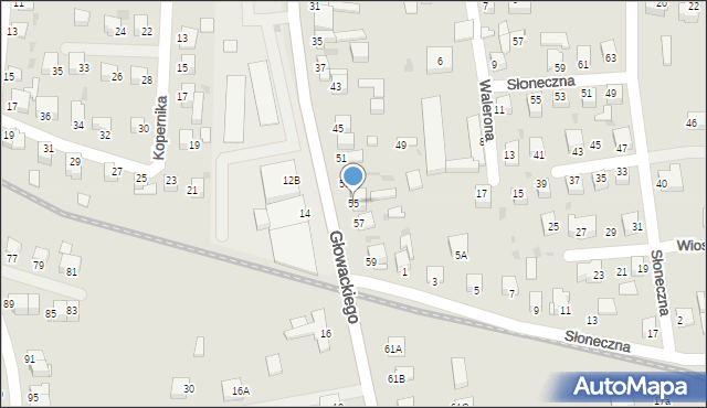 Jędrzejów, Głowackiego Bartosza, 55, mapa Jędrzejów