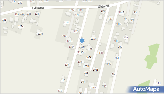 Jejkowice, Główna, 119f, mapa Jejkowice