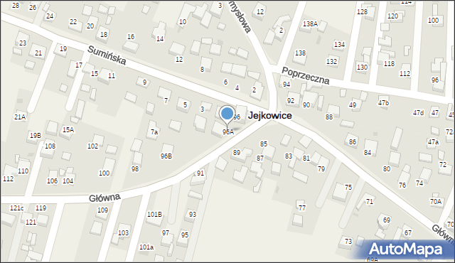 Jejkowice, Główna, 96A, mapa Jejkowice