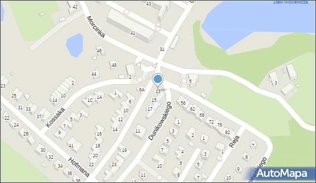 Jelenia Góra, Głowackiego Bartosza, 13, mapa Jelenia Góra