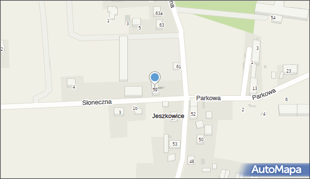 Jeszkowice, Główna, 59, mapa Jeszkowice