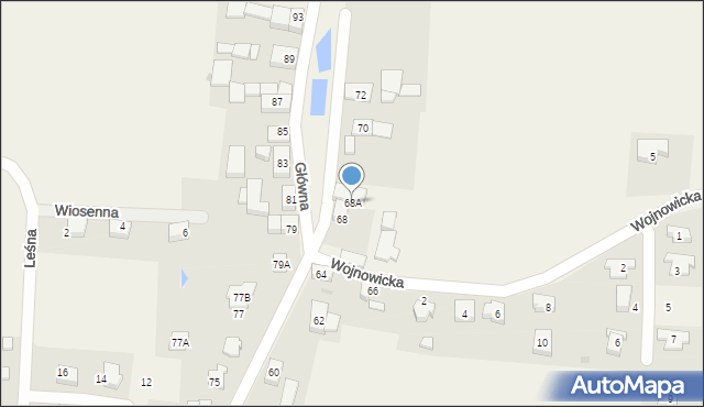 Jeszkowice, Główna, 68A, mapa Jeszkowice