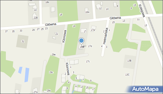 Jeziórko, Główna, 19B, mapa Jeziórko