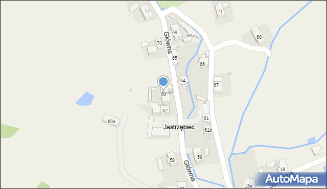 Jugów, Główna, 63, mapa Jugów