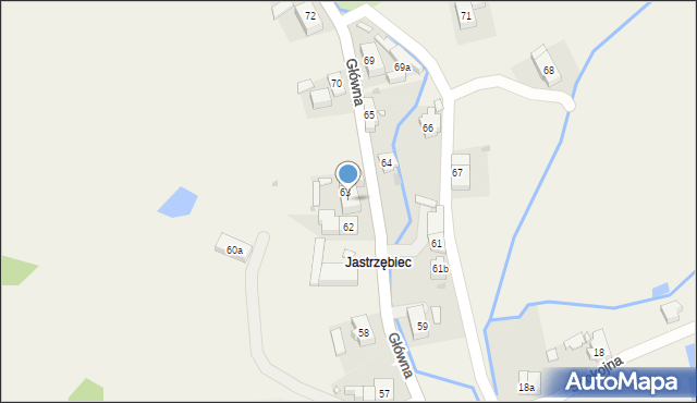 Jugów, Główna, 63a, mapa Jugów