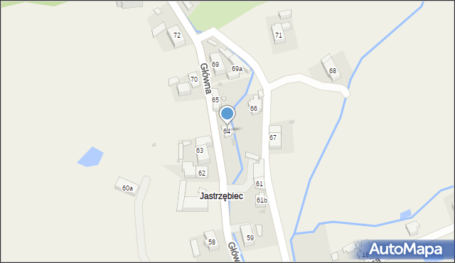 Jugów, Główna, 64, mapa Jugów