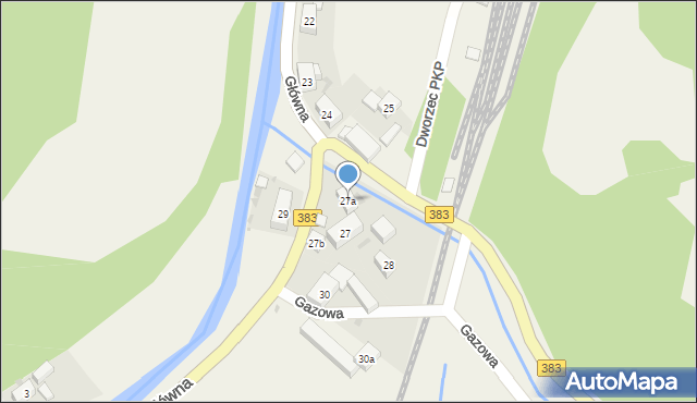 Jugowice, Główna, 27a, mapa Jugowice