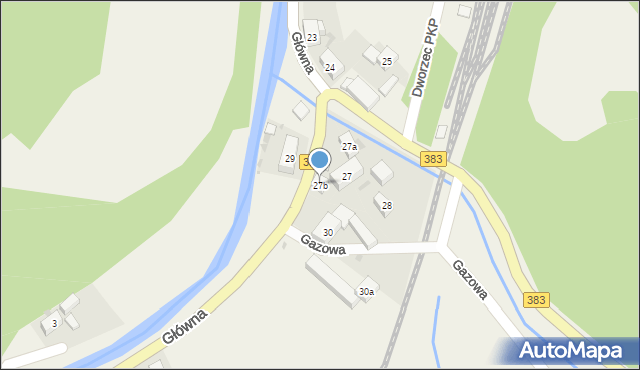 Jugowice, Główna, 27b, mapa Jugowice