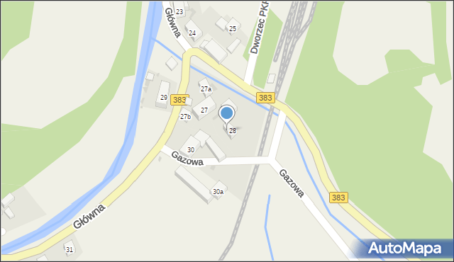 Jugowice, Główna, 28a, mapa Jugowice