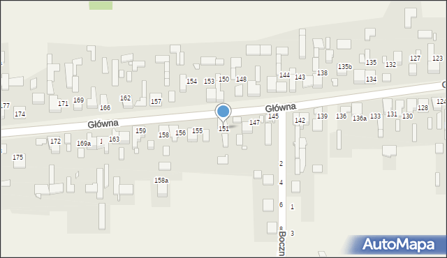 Kalej, Główna, 151, mapa Kalej