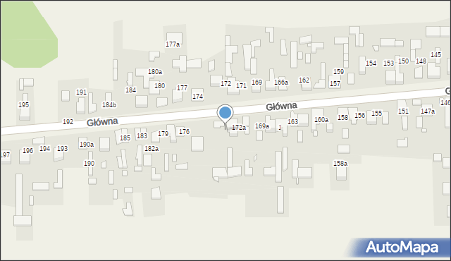 Kalej, Główna, 173, mapa Kalej