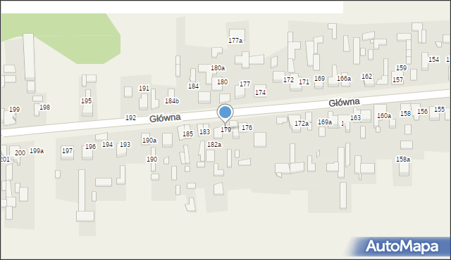 Kalej, Główna, 179, mapa Kalej