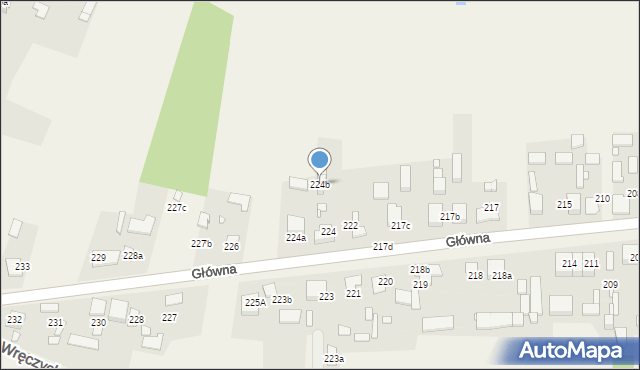 Kalej, Główna, 224b, mapa Kalej