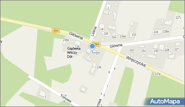 Kalej, Główna, 237a, mapa Kalej