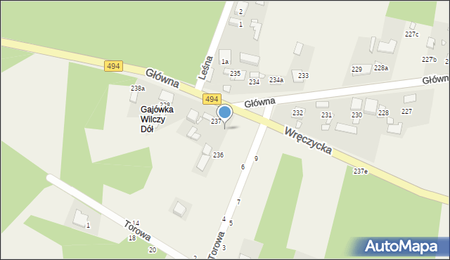 Kalej, Główna, 237b, mapa Kalej