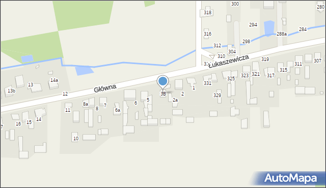 Kalej, Główna, 3B, mapa Kalej