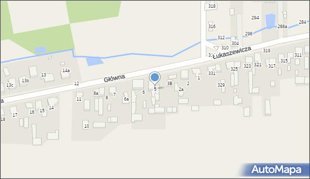Kalej, Główna, 5, mapa Kalej