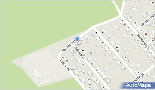 Kalety, Głowackiego, 15, mapa Kalety