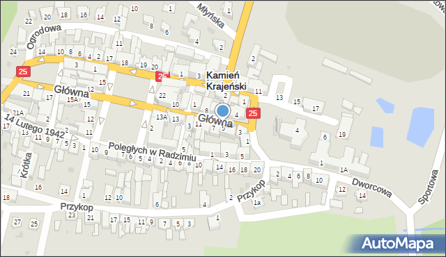Kamień Krajeński, Główna, 5, mapa Kamień Krajeński