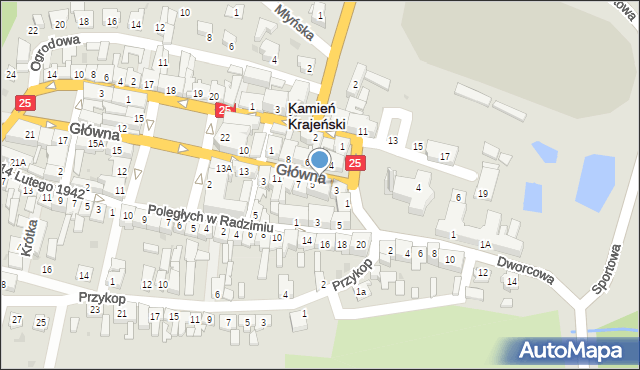 Kamień Krajeński, Główna, 5A, mapa Kamień Krajeński