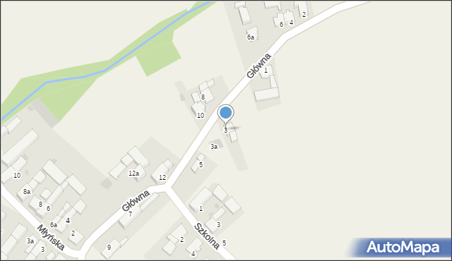 Kamionka, Główna, 3, mapa Kamionka
