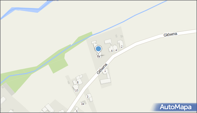 Kamionka, Główna, 6a, mapa Kamionka