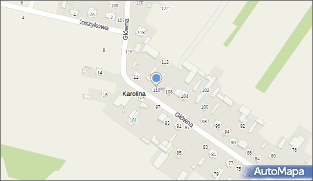 Karolina, Główna, 110, mapa Karolina