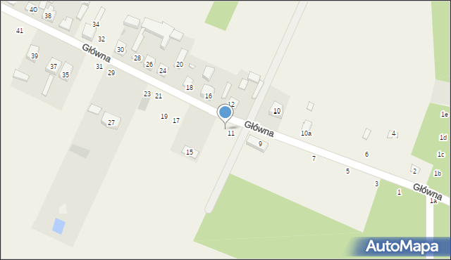 Karolinów, Główna, 13, mapa Karolinów