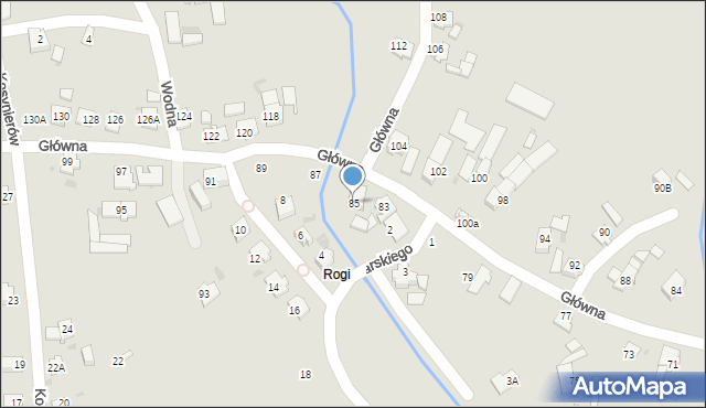 Kędzierzyn-Koźle, Główna, 85, mapa Kędzierzyna-Koźle