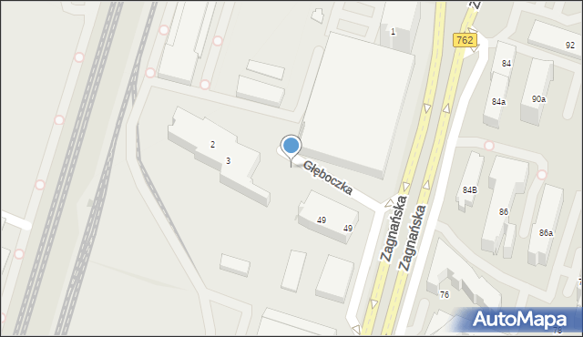 Kielce, Głęboczka, 3, mapa Kielc