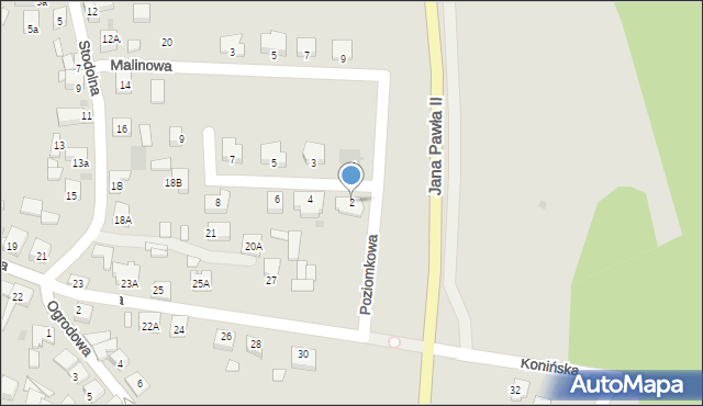 Kleczew, Głogowa, 2, mapa Kleczew