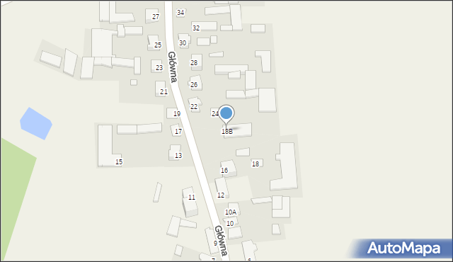 Kobylin-Borzymy, Główna, 18B, mapa Kobylin-Borzymy