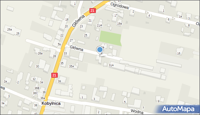 Kobylnica, Główna, 31, mapa Kobylnica