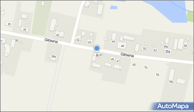 Komorzno, Główna, 45, mapa Komorzno